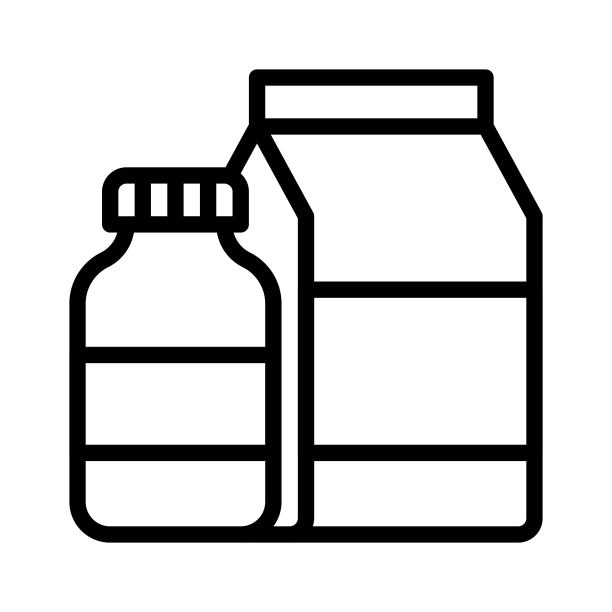 牛奶矢量图标图片下载