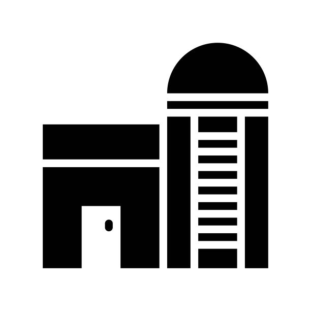 住宅物业外观黑色图标图片下载