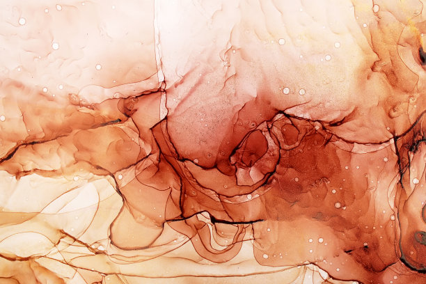 部分原版酒精水墨画，微距照片图片下载