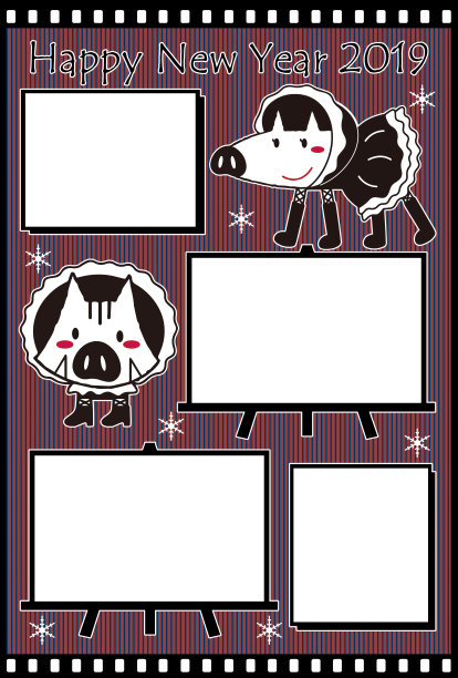 Innoshi插图贺卡模板图片下载