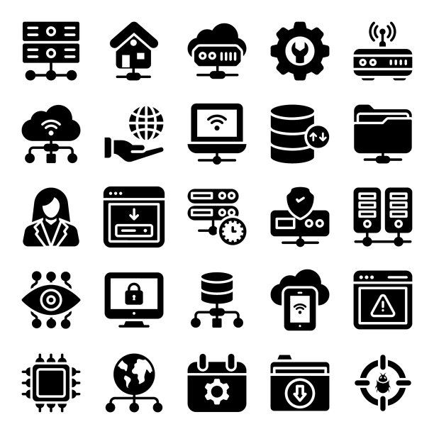 Web主机图标包图片下载