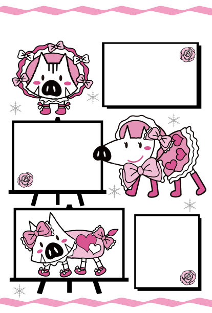 Innoshi插图贺卡模板图片下载