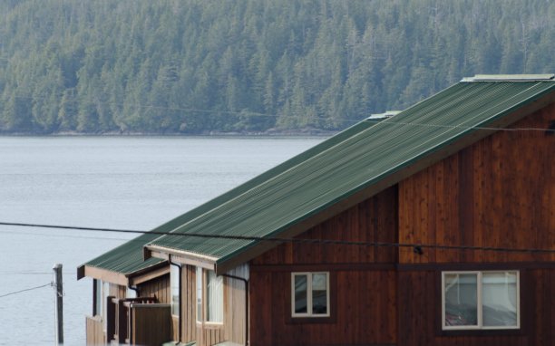 不列颠哥伦比亚省托菲诺的传统西北木制建筑图片下载