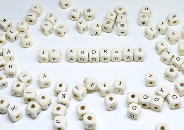 网上营销术语上白底木ABC IP地址图片下载