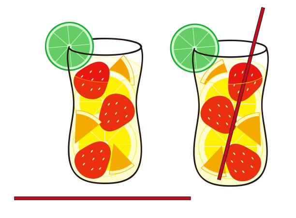 桑格利亚水果潘趣插图剪辑艺术图片下载