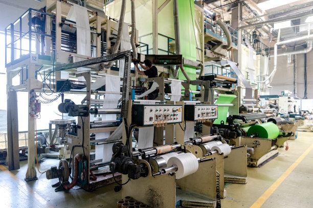 生产可降解环保购物袋的工厂图片下载