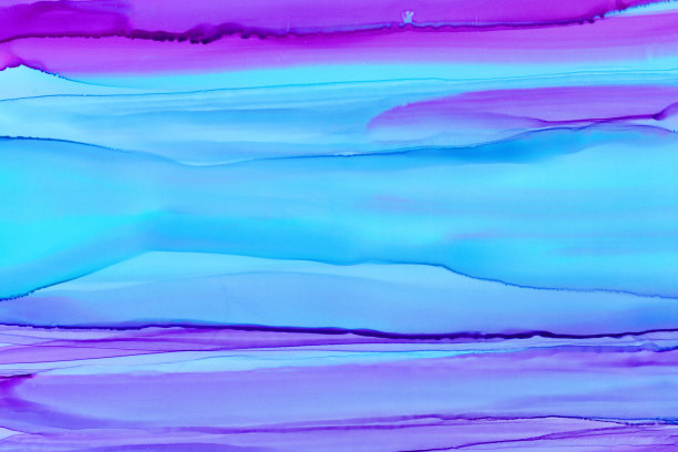 水平彩色刷波醇墨纹理背景。混乱的装饰表现主义艺术品。图片下载