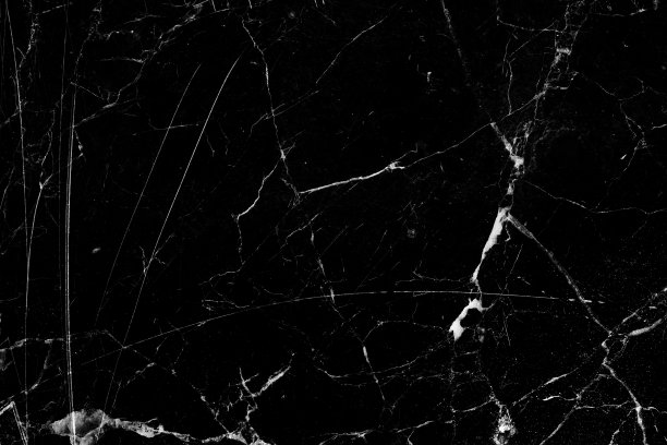 黑白大理石花纹纹理，抽象黑色背景图片下载