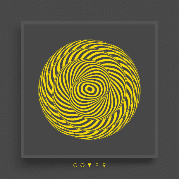 抽象条纹设计元素。螺旋、旋转和旋转运动。体积的光学错觉。矢量插图与动态效果。图片下载
