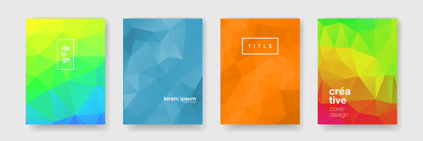 几何背景，抽象颜色梯度，马赛克纹理梯度。矢量趋势元素设计，几何波浪图案背景图片下载