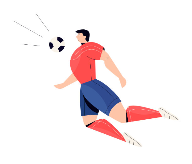 足球运动员开始。足球矢量运动套装图片下载