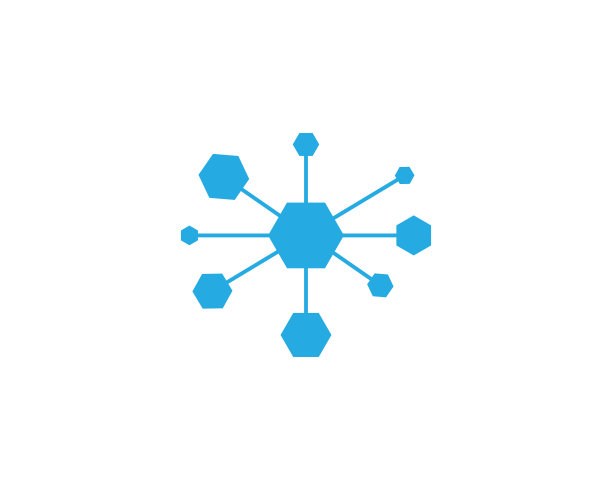 分子矢量图标插图设计图片下载