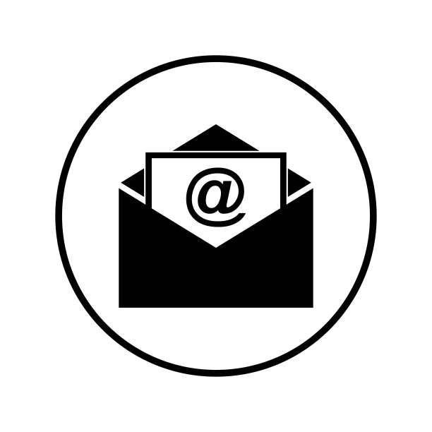 电子邮件图标矢量。电子邮件图标。信封插图。消息。一英里，绕一个圈图片下载