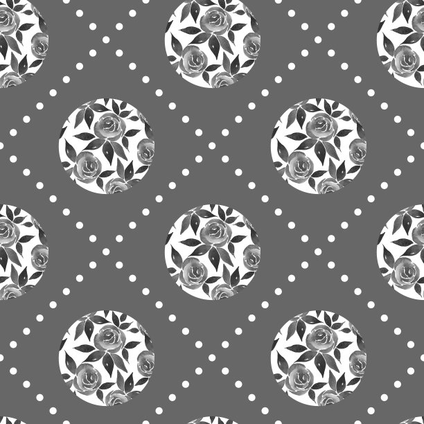 装饰用花卉无缝图案图片下载