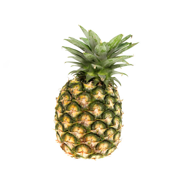 在白色背景上分离的菠萝图片下载