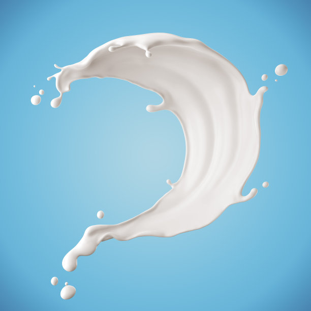 牛奶或酸奶。图片下载