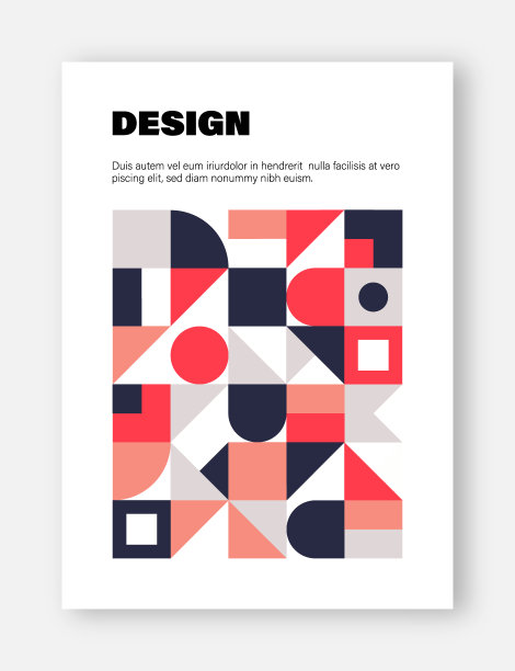现代抽象几何封面模板图片下载