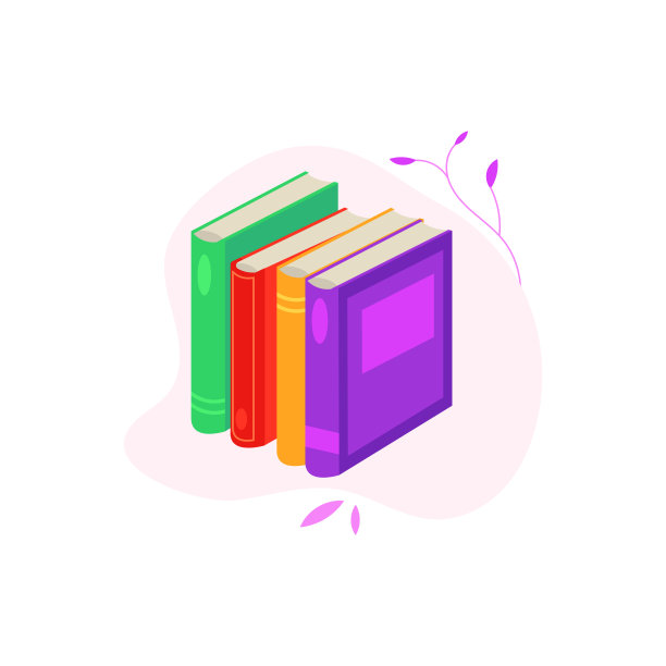 站着一堆彩色封面和纸质的合着的书。素材图片