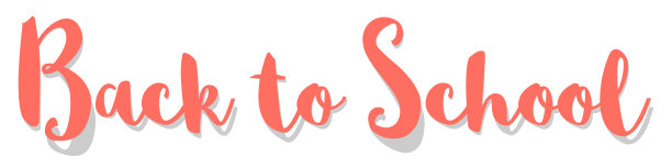 返校横幅，白色背景，珊瑚色图片下载