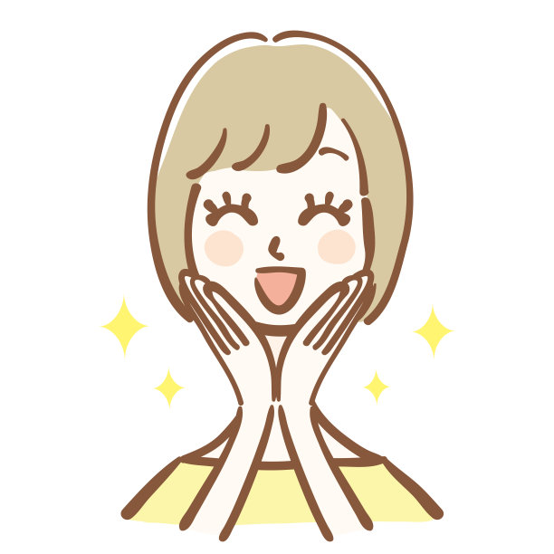 一个快乐女人的插图素材图片