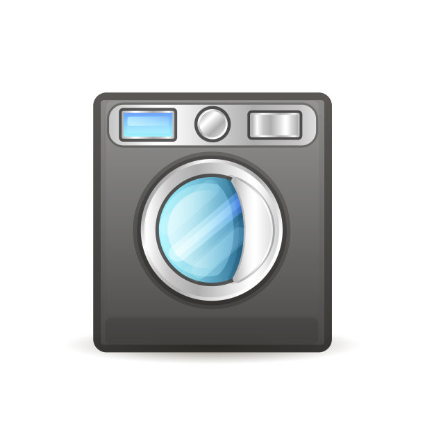 洗衣机孤立。图片下载