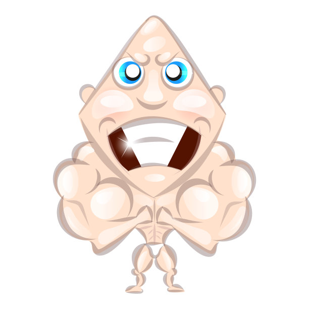 健美运动员矢量图图片下载