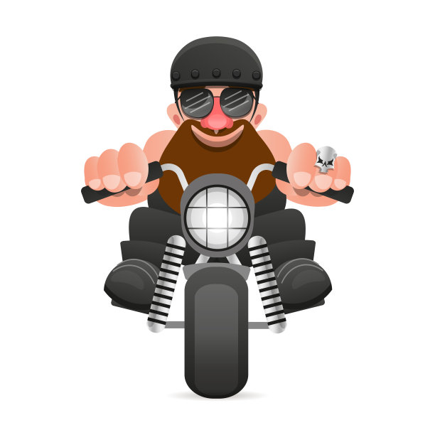 摩托车手活动或节日标志。图片下载