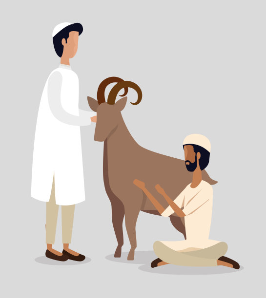 Arbs男人用传统的鹿祭祀图片下载