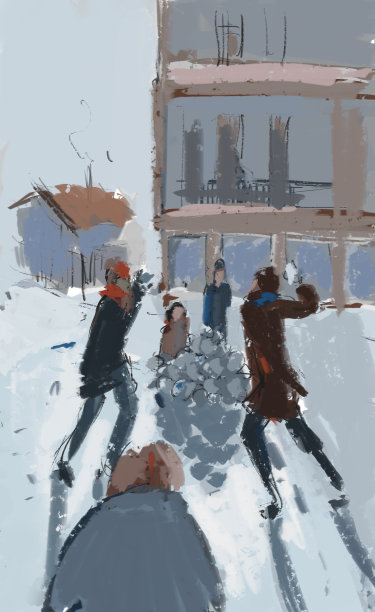 玩雪球图片下载