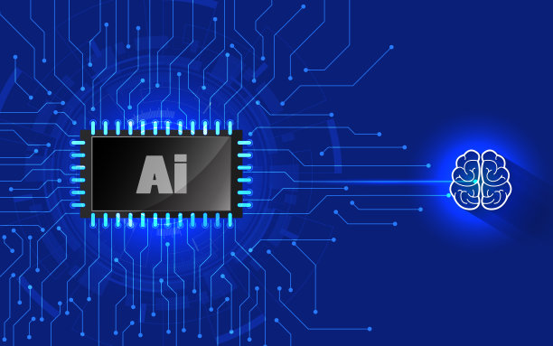 人工智能和机器学习概念。矢量插图符号AI。微芯片是另一种现代技术概念。图片下载