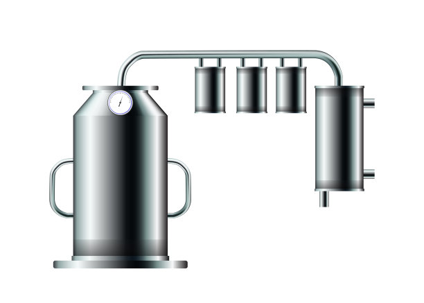 实验室蒸馏器。图片下载