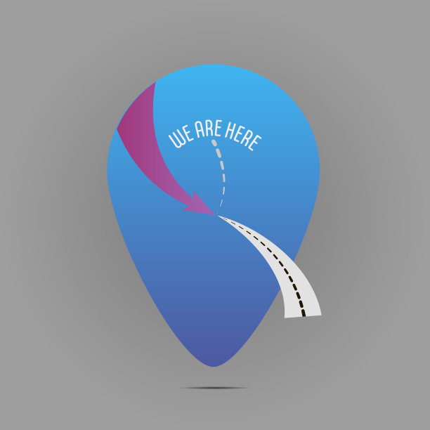 简单但惊人的矢量地理定位地图大头针。适合展示您的位置，目的地或品牌标志。平面设计。从地理组图片下载