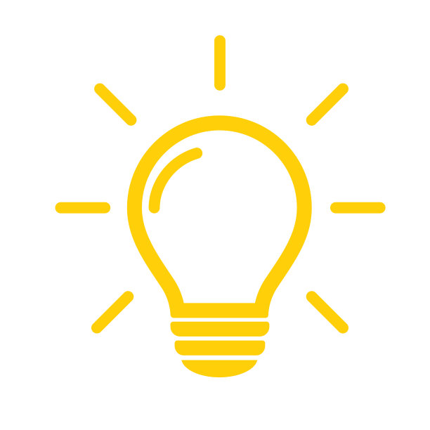 灯泡图标与明亮光线的新创意概念。图片下载