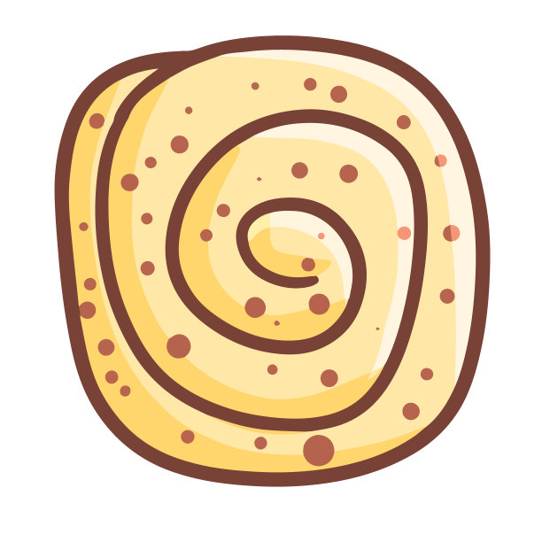 从正面看，美味的面包卷图片下载