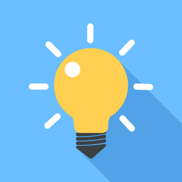 带有长阴影的矢量平面图标。图片下载