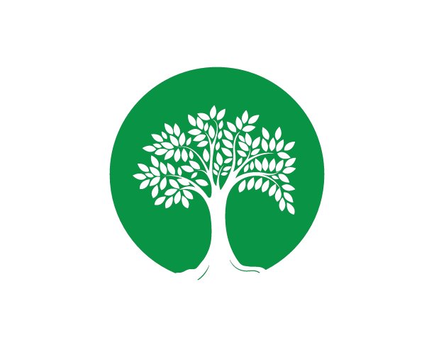 树图标标志模板向量图片下载