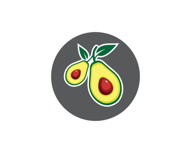 牛油果插画矢量模板图片下载