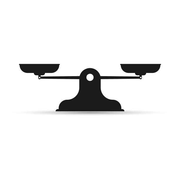 尺度，平面设计，白色背景上的插图图片下载