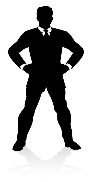 商务人士剪影图片下载