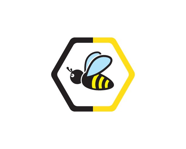 蜜蜂Logo模板矢量图标图片下载
