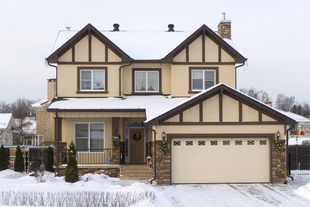 圣诞节郊区的房子图片下载