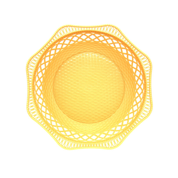 塑料篮子在白色的背景与剪切路径图片下载