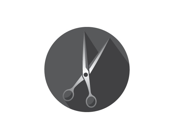 剪刀图标Logo矢量素材图片下载
