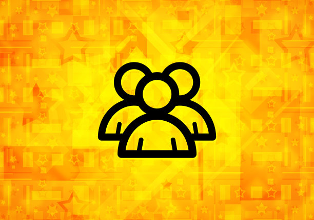 群组图标黄色背景图片下载