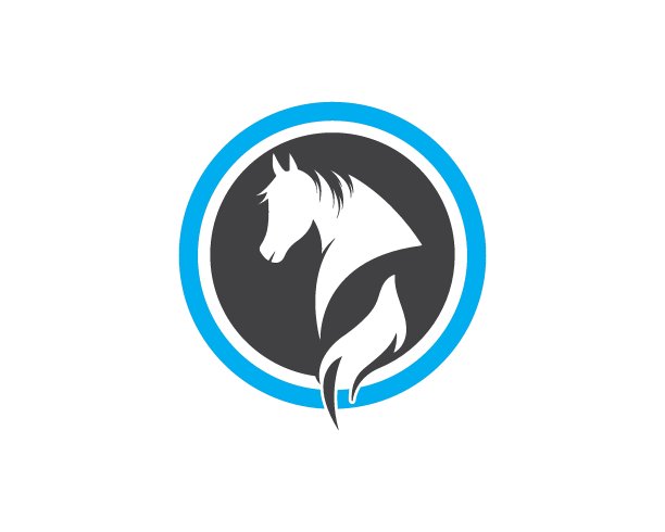 马标志模板矢量插图图片下载