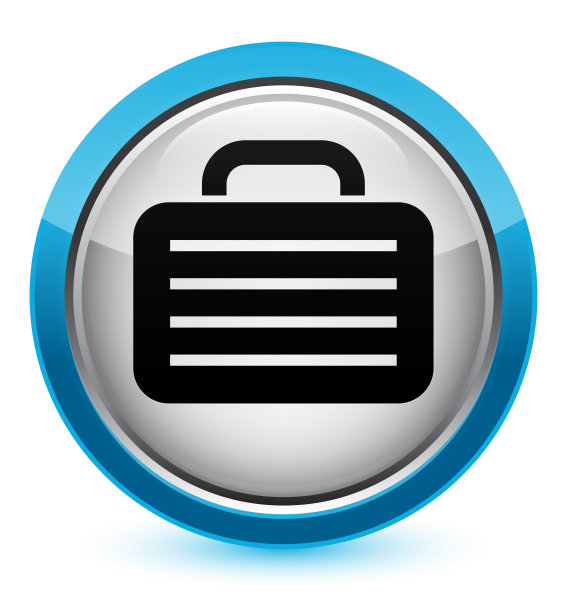 包图标水晶青蓝圆形按钮图片下载