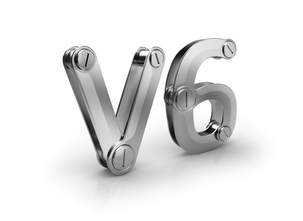 V6发动机金属铬色3D图标图片下载