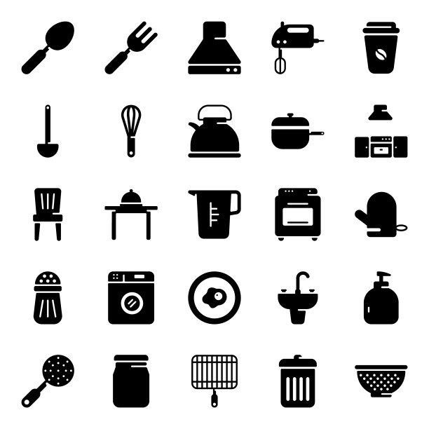 厨房图标包图片下载