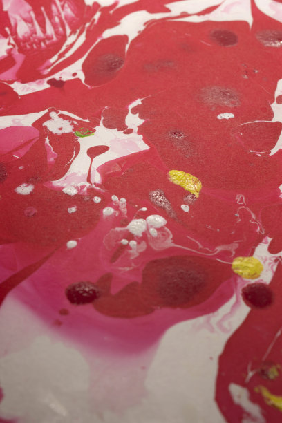 红色，白色和黄色的抽象背景图片下载