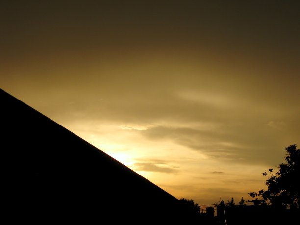 城中村日落图片下载